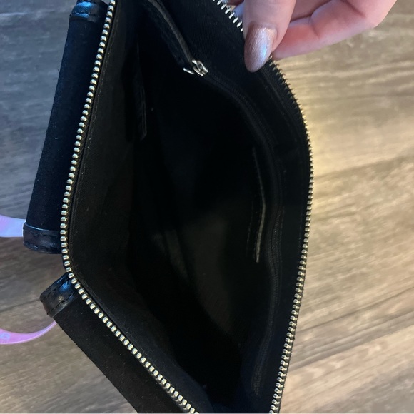 Banana Republic | Bags | Banana Republic Fall 203 Black  Banana Republic Fall 2003 Black Suede Shoulder Bag Silver Chain Y2K
